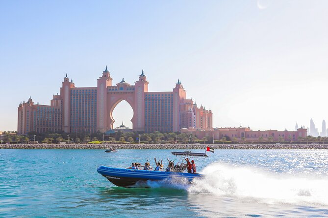 90 Minutes Speedboat Tour: Marina, Atlantis, Palm & Burj Al Arab - Dubai Marina and Cayan Tower