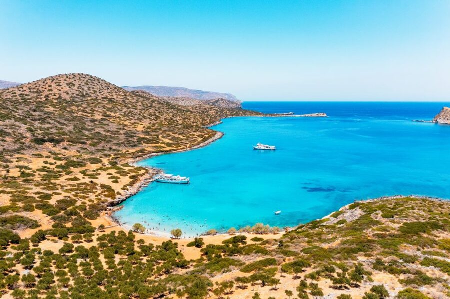 Agios Nikolaos: Boat Trip to Spinalonga with Swim Stop - Leaving Agios Nikolaos through Mirabello Bay
