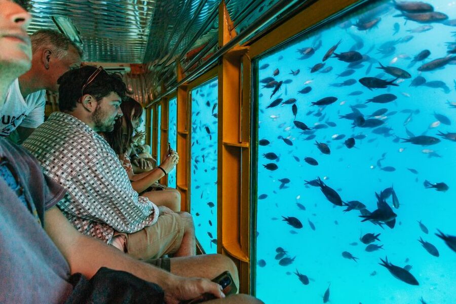 Agios Nikolaos: Semi-Submarine Cruise - Watching fish around Agioi Pantes Island