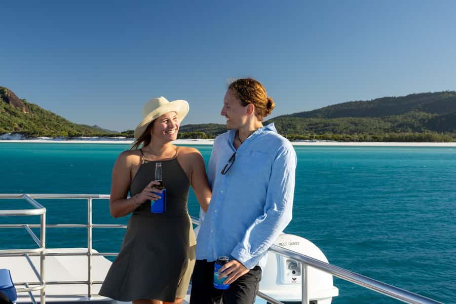 Airlie Beach: Hill Inlet Lookout and Whitehaven Beach Cruise - The return cruise and afternoon tea