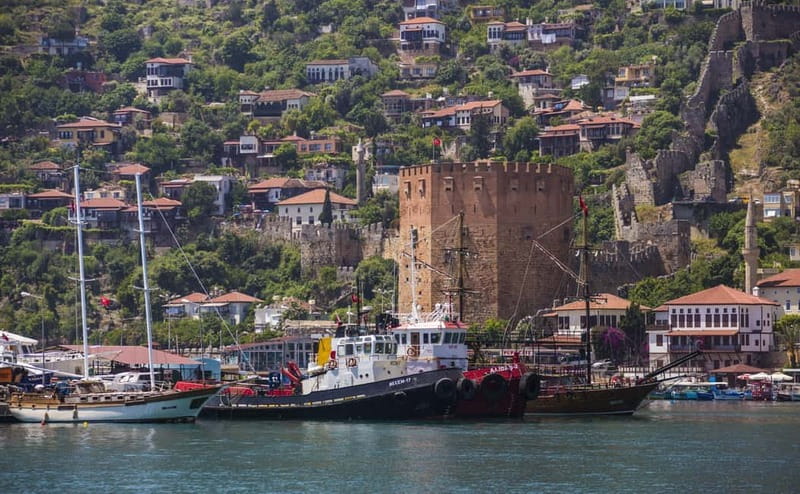 Alanya: Party Pirate Boat Trip w/Meal, Drinks, Pickup Option - Swimming near caves and coastal coves