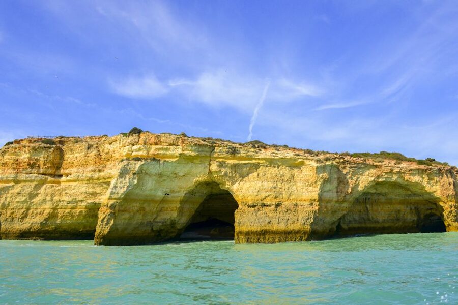 Albufeira: Benagil Caves & Dolphin Watching Speed Boat Tour - São Rafael and Marinha beaches from the sea