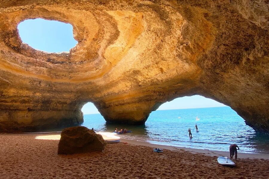 Albufeira: Benagil Caves & Dolphin Watching Speed Boat Tour - The short swim stop, if the sea allows