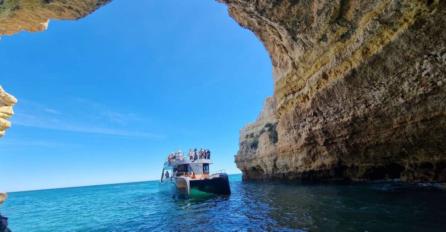 Albufeira: Coastline and Benagil Caves Tour by Catamaran - Setting off from Albufeira Marina