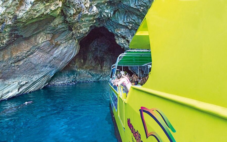 Alcudia: Caves & Coastline Boat Trip w/ Snorkelling - Following Alcudia Bay Toward Artá