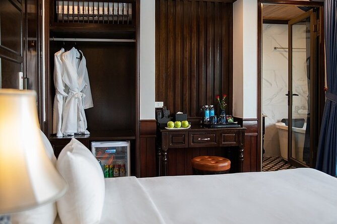 All-Inclusive 2 Day/1 Night Halong Luxury Cruise, Meals, Cave, Kayaking,Swimming - Boarding at noon and finding your cabin