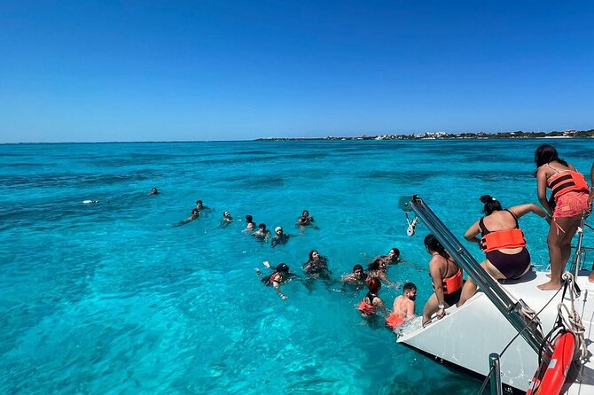 All Inclusive Isla Mujeres Catamaran - Lunch, open bar, and the beach club