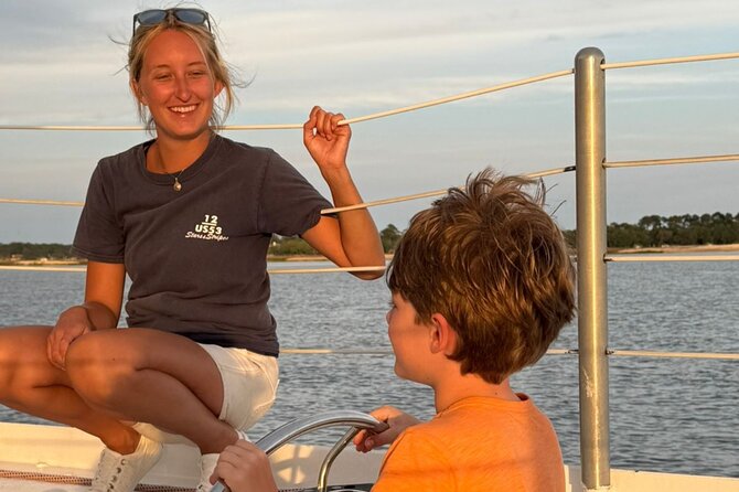 America's Cup 12-Meter Yacht Afternoon Sail from Hilton Head - Who will enjoy the Stars & Stripes most