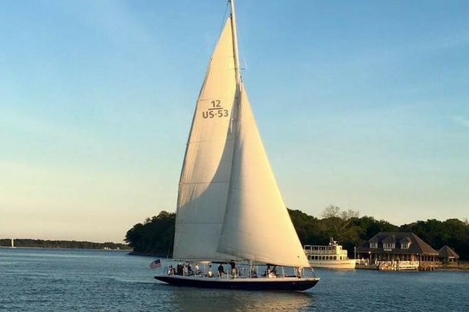America's Cup 12-Meter Yacht Afternoon Sail from Hilton Head - Raising the sails and taking the wheel