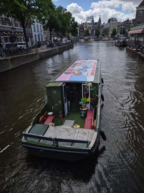 Amsterdam: 420 Smoke-Friendly Boat Tour - The red light district from the water