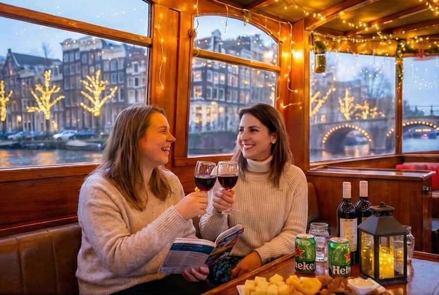 Amsterdam: 90 min Cruise with Local Guide & Unlimited Drinks - Starting Points and the Pink-Shirt Check