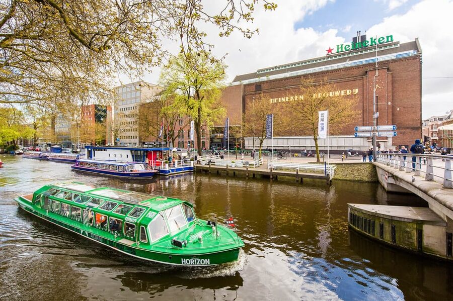 Amsterdam: City Canal Cruise and Heineken Experience Ticket - Centraal Station, the IJ River, and modern Amsterdam