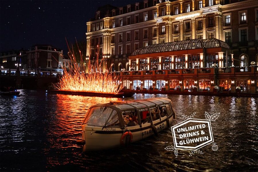 Amsterdam: Covered Canal Booze Cruise with Unlimited Drinks - Oudeschans and the 25-minute canal heart of the ride