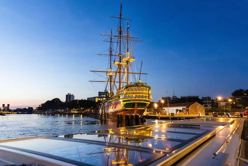 Amsterdam: Evening Cruise with Optional Wine and Snacks - The route from Prinsengracht to Westerkerk