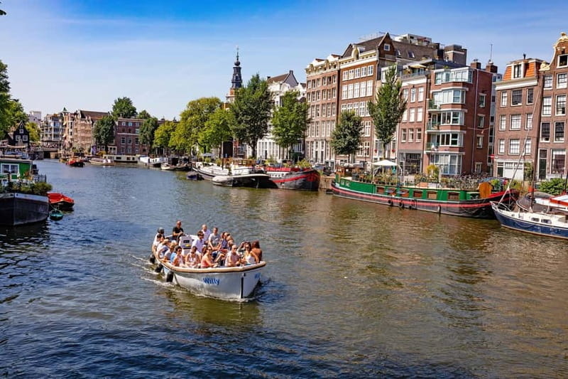 Amsterdam: Guided City Highlights Open Boat Canal Cruise - Across the IJ River toward Overhoeks