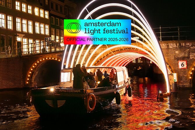 Amsterdam: Light Festival Boat with Unlimited Drinks & Snack - The Golden Bend and Herengracht