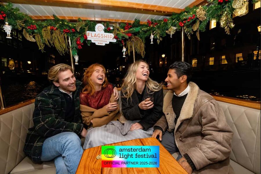 Amsterdam: Light Festival Cruise + Stroopwafel & Hot Choco - Drinks, stroopwafels, and the value of the $31 fare