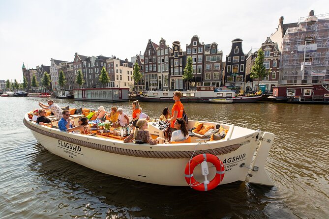 Amsterdam Luxury Canal Cruise + Unlimited Drinks & Bites option - Live guides make or break the ride