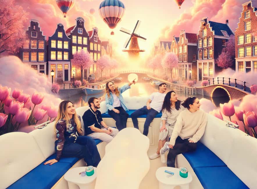 Amsterdam: Smoke & Cruise on covered Cannabis Boat With Bar - Starting at Oudezijds Voorburgwal 230