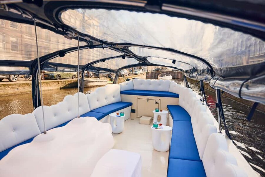 Amsterdam: Smoke & Cruise on covered Cannabis Boat With Bar - Herengracht and Amsterdam’s Grand Canal Ring