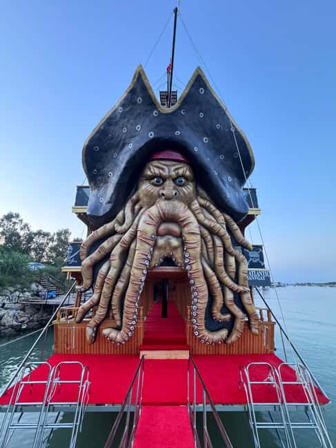 Antalya: Lara Pirate Boat Day Trip w/ Lunch & Soft Drink - Waterfalls, caves, and the optional speedboat