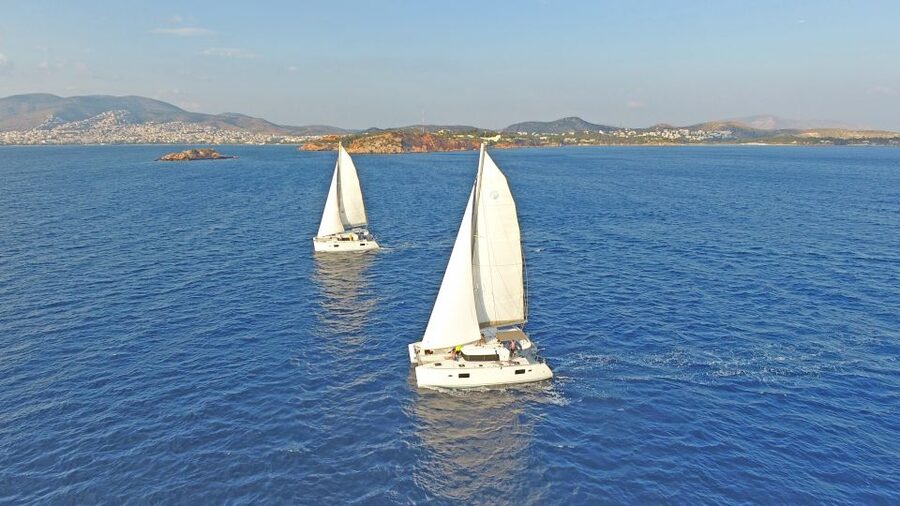 Athens: Riviera Catamaran Cruise with Meal and Drinks - Swimming around Voula and Vouliagmeni