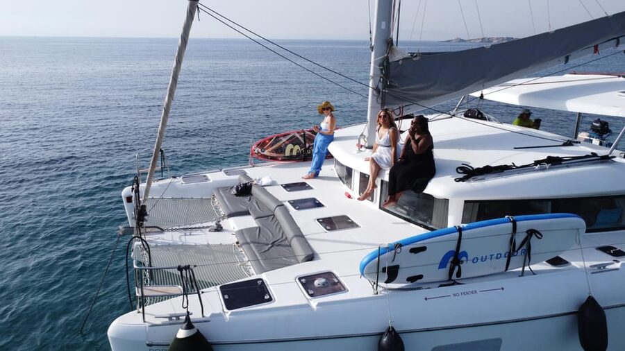 Athens: Riviera Catamaran Tour with Fresh Meal and Drinks - From Pier 7 to the Athens Riviera