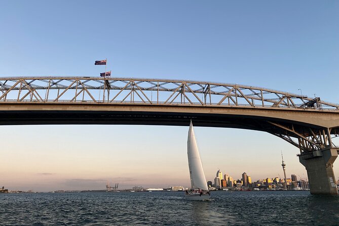 Auckland Harbour Sailboat Cruise Including Three Course Dinner - Waitematā Harbour under sail