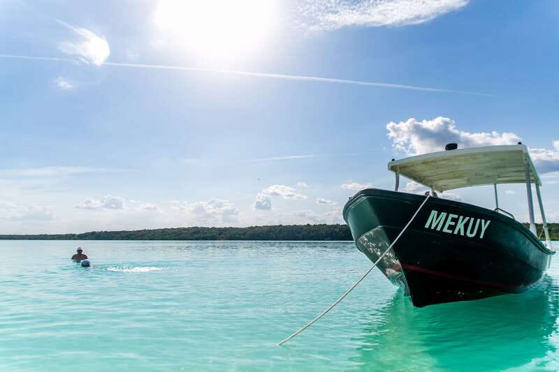 Bacalar: 3 Hour Boat Trip with Swimming & Drinks - The Pirate Canal is the main swim stop