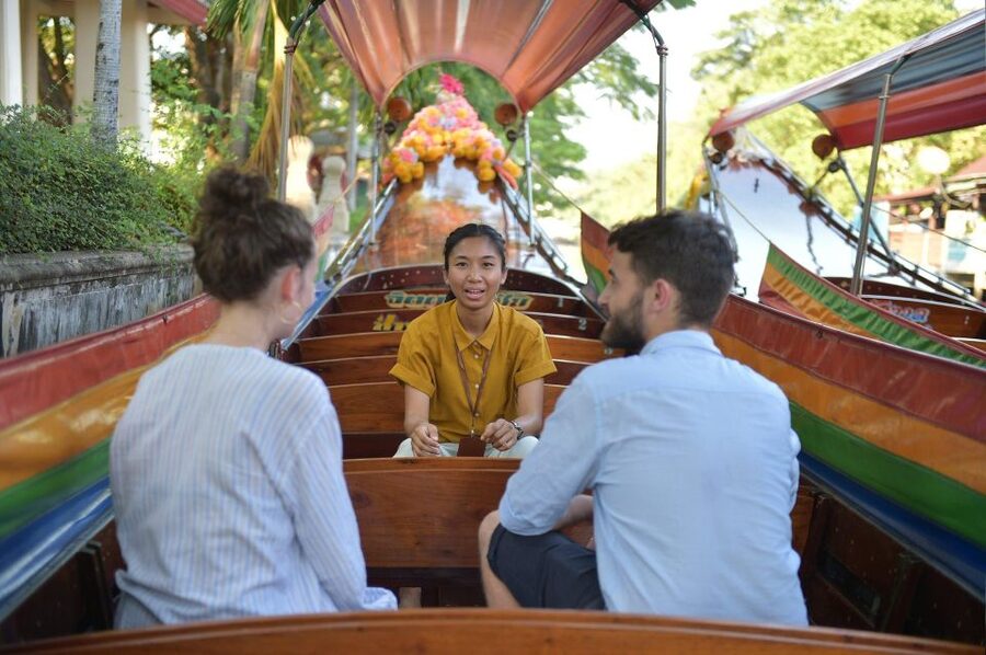 Bangkok: Canal Boat Tour, Big Buddha & Artist's House - The giant seated Buddha from an unusual angle