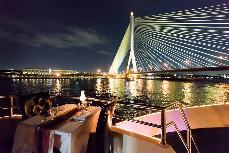 Bangkok: Chao Phraya Princess Dinner Cruise Ticket - Rama VIII Bridge and the limits of the route