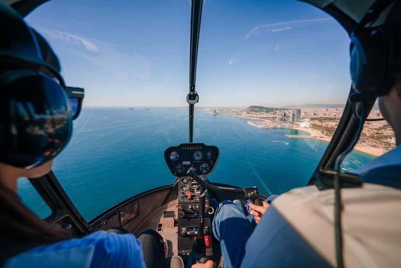 Barcelona: Helicopter Flight & Heliport Boat Transfer - From Moll de Drassanes to Barcelona’s heliport
