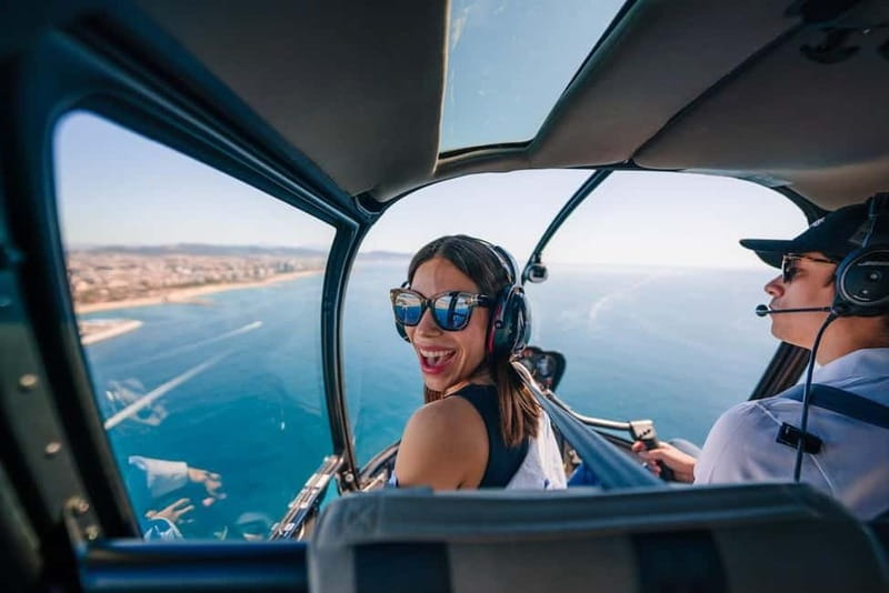 Barcelona: Helicopter Flight & Heliport Boat Transfer - The helicopter flight over the coastline