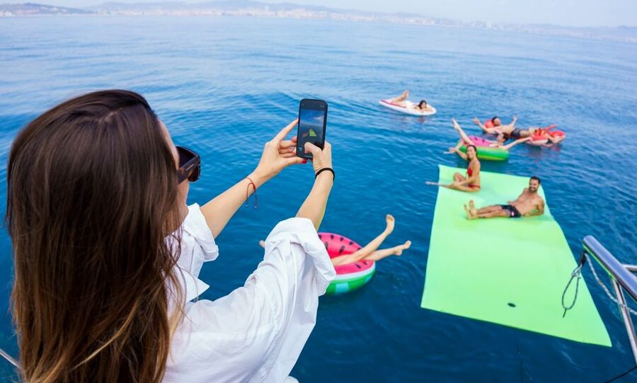 Barcelona: Sunset or Day Catamaran Cruise with Tapa & Drink - Starting beside Barceloneta at Marina Vela