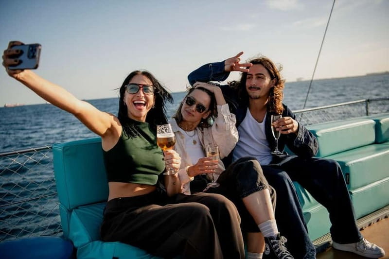 Barcelona: Sunset Sailing Cruise with Live Music - Drinks, snacks, and the onboard bar