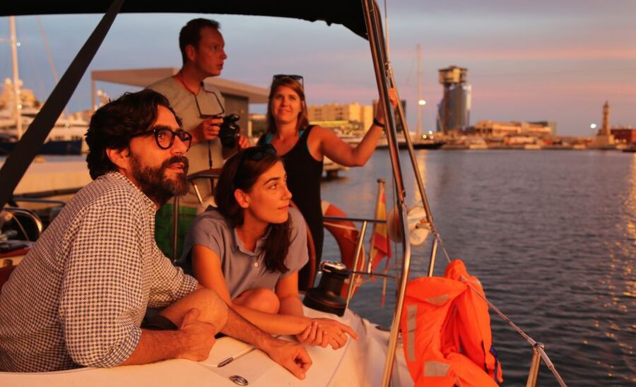 Barcelona: Unique Sunset Sailing Tour with Tapas & Open Bar - Barcelona’s skyline from the water
