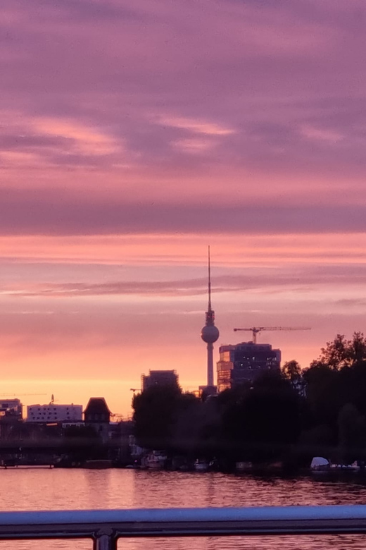 Berlin: Solar Powered Sunset Catamaran Cruise & Audio Guide - Boarding beside the Oberbaum Bridge