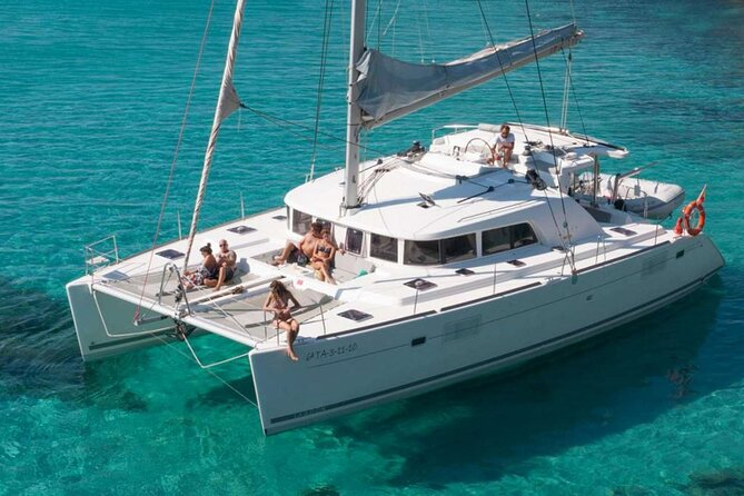 Best of Milos and Poliegos Catamaran snorkelling Cruise with BBQ - Seagull Islands and unusual six-sided rock
