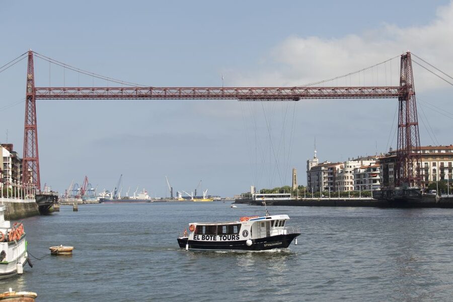 Bilbao: Bilbao Estuary and Abra Bay Boat Tour - Passing the industrial riverfront