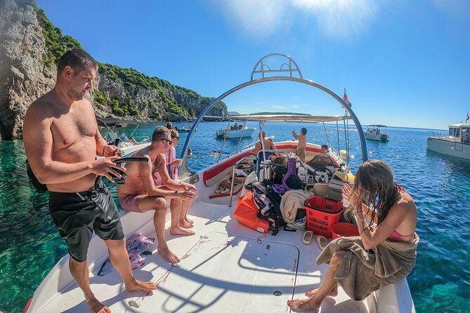 Blue Cave, Green Cave & Lopud Beach small group Speed boat Tour - Green light, dark corners, and narrow passages