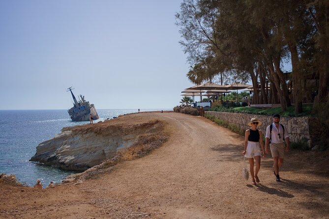 Blue Lagoon (Akamas) Bus & Boat Tour with Water Slide from Paphos - Edro III Shipwreck and the Sea Caves