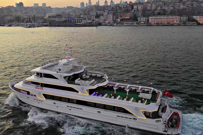 Bosphorus Dinner Cruise with Show and Private Table - The Bosphorus after sunset