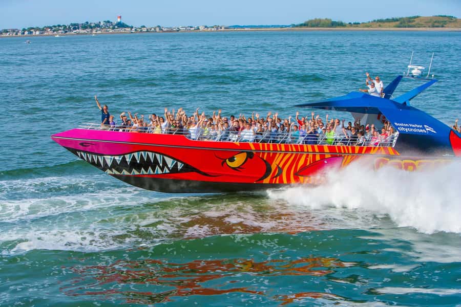Boston: City Cruises Harbor Codzilla High Speed Thrill Boat - What 2,800 horsepower feels like on the harbor