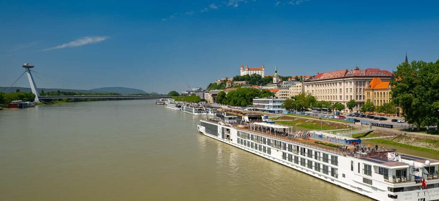 Bratislava: Cruise - Devín Castle Round Trip - Devín Castle, reached by a short uphill walk