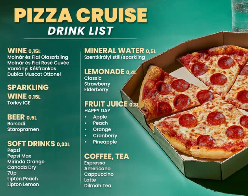 Budapest: Catamaran Pizza Cruise - Indoor seating, open decks, and the music