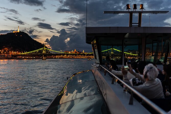 Budapest Danube River Sightseeing Night Cruise with Drink - Parliament, Chain Bridge, and the best photo moments