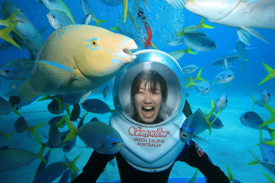 Cairns: Green Island Snorkelling or Glass Bottom Boat - Food, shade, and the pool