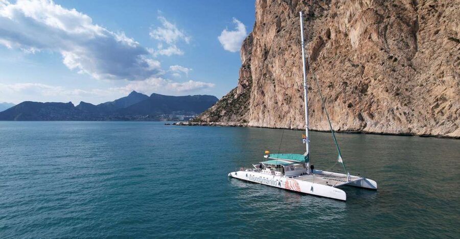 Calpe: Catamaran Tour with Optional Swim Stop - Leaving Calpe port for an hour on the water