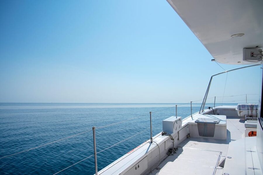Calpe: Catamaran Tour with Optional Swim Stop - Choosing the swim stop near the rock