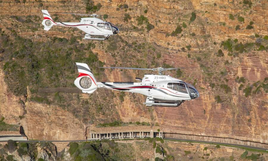 Cape Town: 2 Oceans Helicopter Flight with Boat Tour Ticket - Twenty-five minutes around Table Mountain